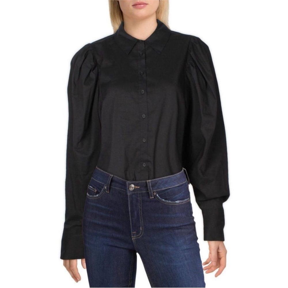 Danielle Bernstein Puff Sleeve Bodysuit Sz XL